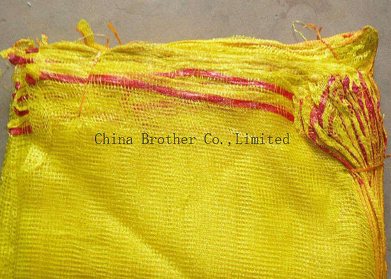 Plastic Woven Raschel Industrial Mesh Bags For Packing Corn 30kg / 40kg