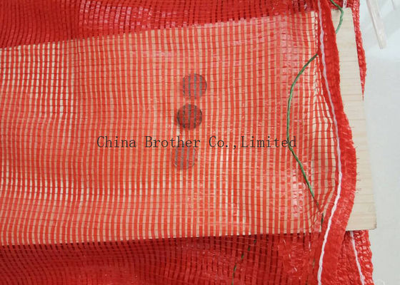 Plastic Polypropylene Woven Industrial Mesh Bags Tubular For Orange / Garlic