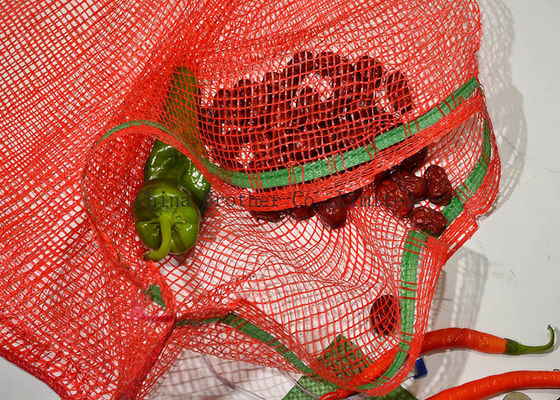 Radish Vegetable Packing Industrial Mesh Bags 25kg Breathable High Reinforcement