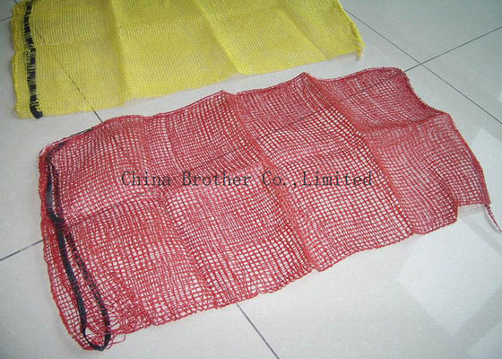 Drawstring Reusable Industrial Mesh Bags Produce Sacks For Packing Vegetables / Fruits