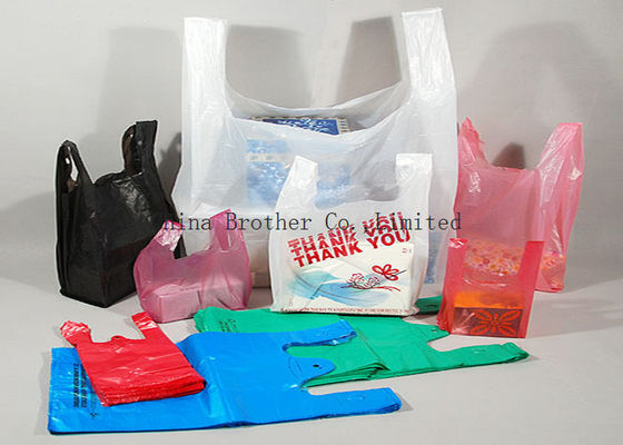 PE Recyclable Die Cut Plastic Bags , Personalized Plastic Grocery Bags