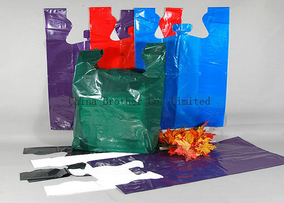 PE Recyclable Die Cut Plastic Bags , Personalized Plastic Grocery Bags