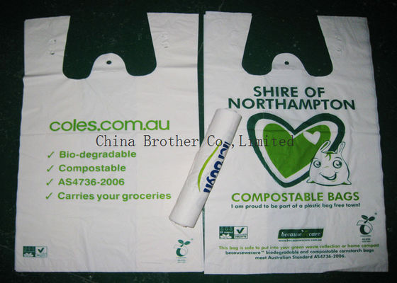 Laminated PE Colored Plastic Bags Waterproof For Retail Stores / Supermarket