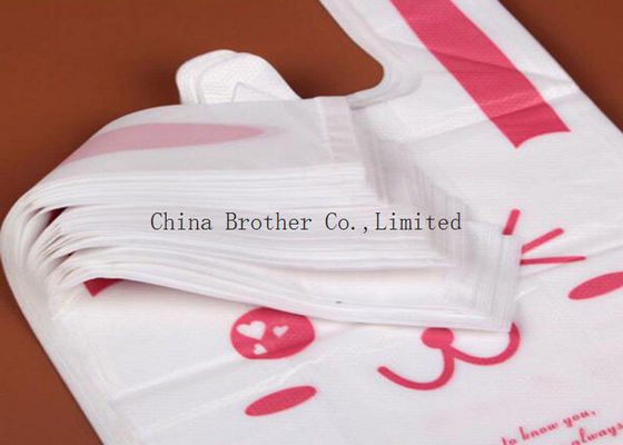 PE Recyclable Die Cut Plastic Bags , Personalized Plastic Grocery Bags