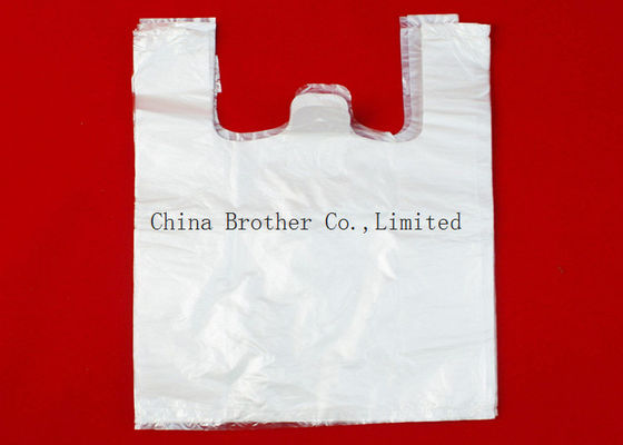 Waterproof Printed Plastic Shopping Bags , Die Cut Handles Grocery Shopping Bags