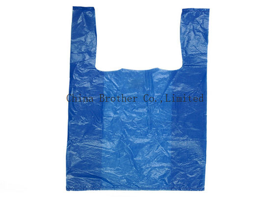 Waterproof Printed Plastic Shopping Bags , Die Cut Handles Grocery Shopping Bags