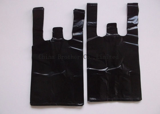 Recyclable Supermarket Custom Printed Plastic Shopping Bags With Handles Multi Color
