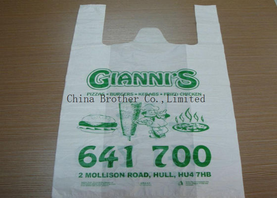 Eco - Friendly PE Supermarket Shopping Bags , Plastic Handle Bags Packing Garment