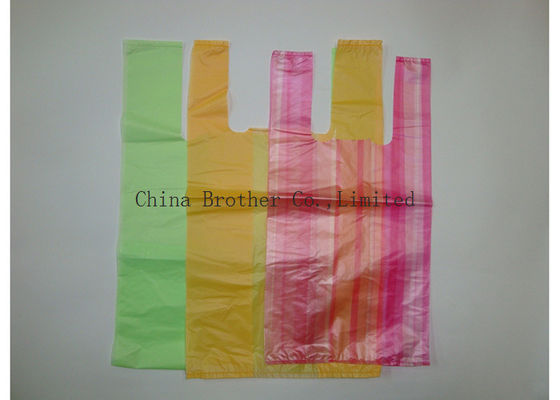 Eco - Friendly PE Supermarket Shopping Bags , Plastic Handle Bags Packing Garment