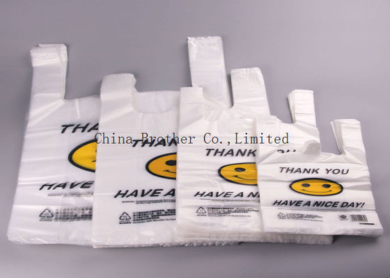 Environmental Protection Custom Printed Plastic Shopping Bags With Handles