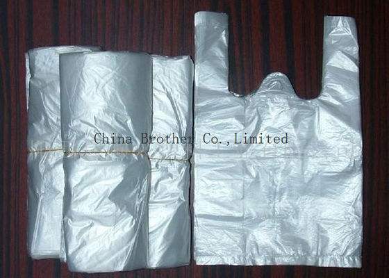 Heavy Duty Plastic Shopping Bags With Handles , Custom Plastic Grocery Bags