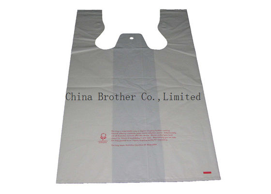 Biodegradable Plastic Grocery Bags / Shopping Bags High Tensile Strength