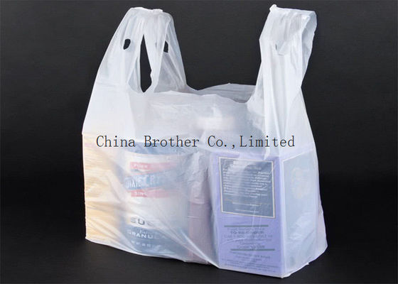 Biodegradable Plastic Grocery Bags / Shopping Bags High Tensile Strength