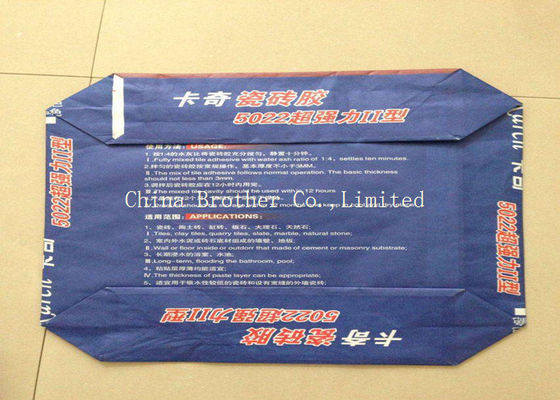 Black Plastic Valve Pack Bags Printed Anti - Slip Black Color For Packing Carbon