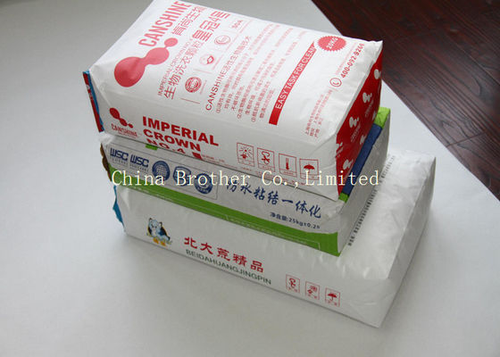 Chemicals Packaging Plastic Valve Bags Laminated With Block Bottom