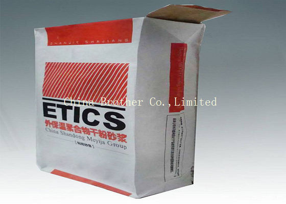 Chemicals Packaging Plastic Valve Bags Laminated With Block Bottom