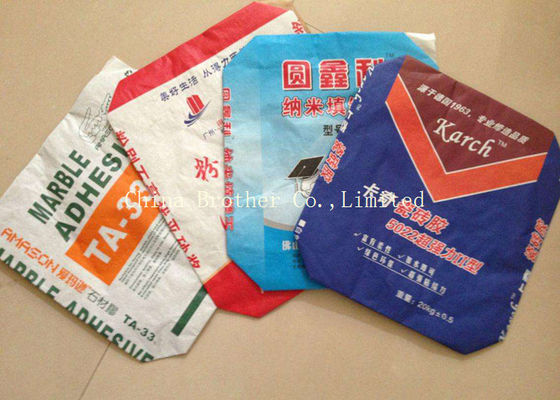 Polypropylene Valve Sealed Bags , PPP Valve Bag Sacks For Calcium Carbonate