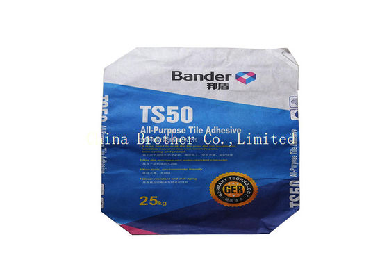 Side Gusset Block Bottom Plastic Valve Bags For Packing Pulverous Material