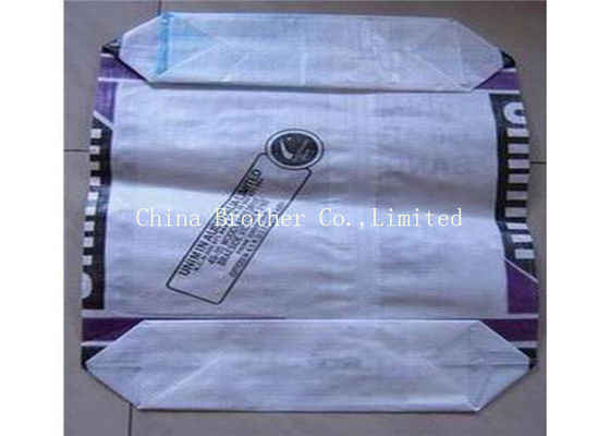 Surface Anti Slide Plastic Valve Bags Water Resistant For Foodstuff / Fertilizer