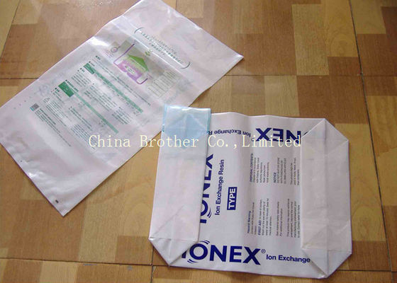 Tubular Plastic Pe Valve Bags , Side Gusset Bag Transparent HDPE Material