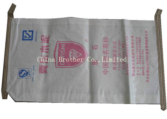 Industrial Sugar / Minerals Plastic Valve Bags With Open Top / M Gusset