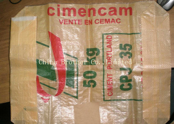 Industrial Sugar / Minerals Plastic Valve Bags With Open Top / M Gusset