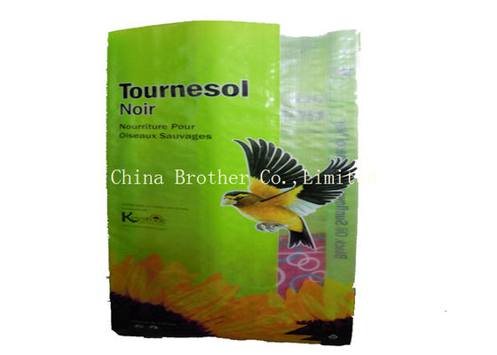Sugar / Salt Pp Woven Fabric Bags , Bopp Laminated Recycled Woven Polypropylene Bags