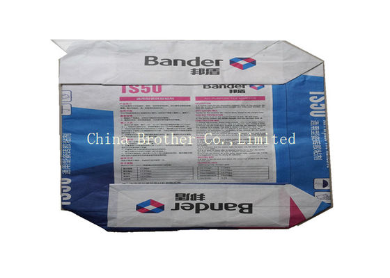 50kg PP Woven Livestock Feed Bags , Laminated Flour BOPP Printed Bags