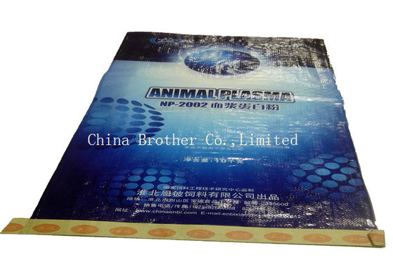 Flour / Rice Bulk Packaging BOPP Laminated PP Woven Bags High Tensile Strength
