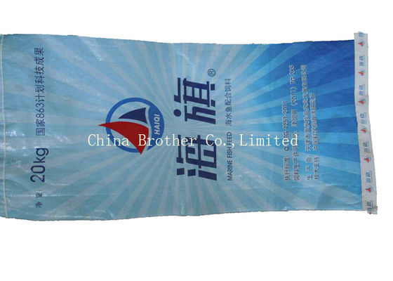 Flour / Rice Bulk Packaging BOPP Laminated PP Woven Bags High Tensile Strength