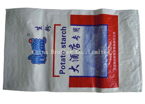 Block Bottom BOPP Laminated PP Woven Bags Sack For 20KG Animal Feed
