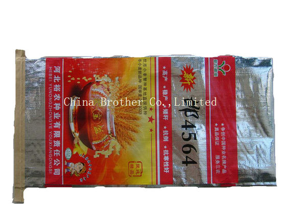 Tube Shape 25KG BOPP Laminated PP Woven Bags Recyclable For Flour Packaging
