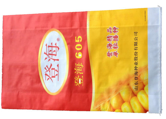Waterproof Biodegradable PP Woven Laminated Bag Bopp Lamination Surface