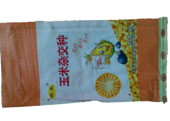 Bopp Film Printing Woven Polypropylene Sacks Large Capacity 25 Kg / 50kg