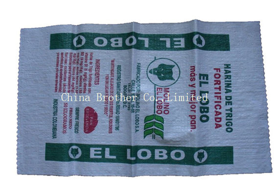 Waterproof PP Woven Sack Bags Single Stitched Breathable For Packing Melon Seeds