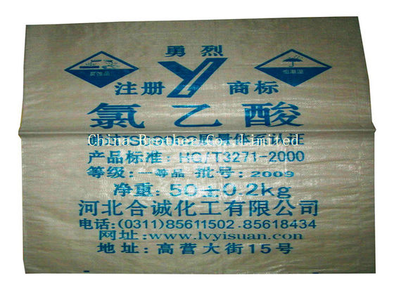 High Load Garbage PP Woven Sack Bags Recyclable For Sand / Buliding Material