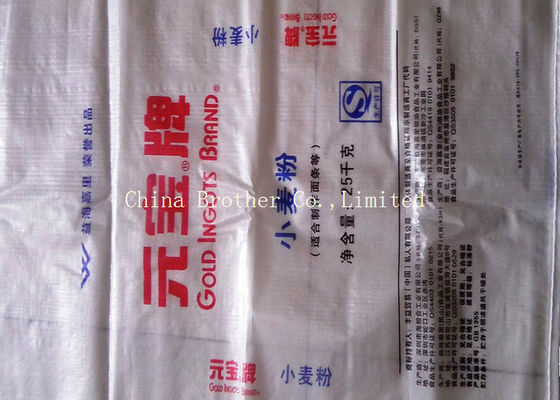 High Tensile Strength Flour Sack Bags , Polypropylene Agricultural Plastic Bags
