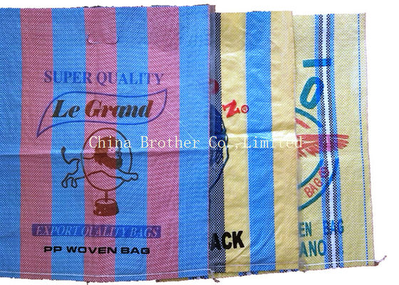 Dustproof Heavy Duty Plastic Bags , 25kgs Packing Bopp Laminated Pp Woven Bags