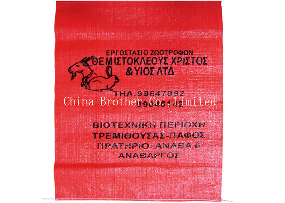 Large Flour Packaging PP Woven Sack Bags High Bearing Strength Moisture Proof
