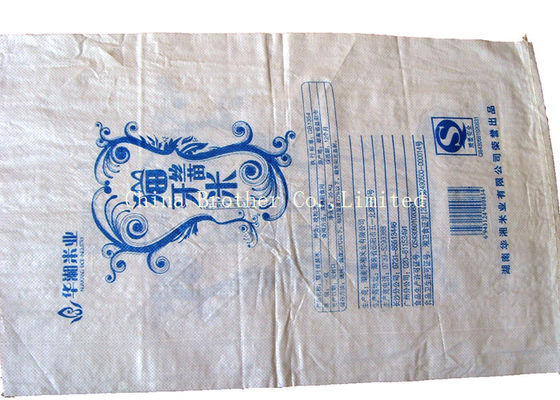 Waterproof PP Woven Sack Bags Single Stitched Breathable For Packing Melon Seeds