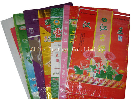 High Tensile Strength PP Woven Rice Bag Bopp Lamination Surface For Packaging