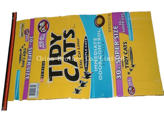 Sheep / Pig Feed Large Woven Polypropylene Bags , Bopp Laminated Poly Feed Bags 100kg