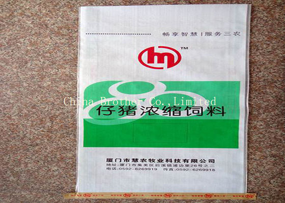 High Tensile Strength Animal Feed Sacks 25kg Load Bopp Lamination For Dog