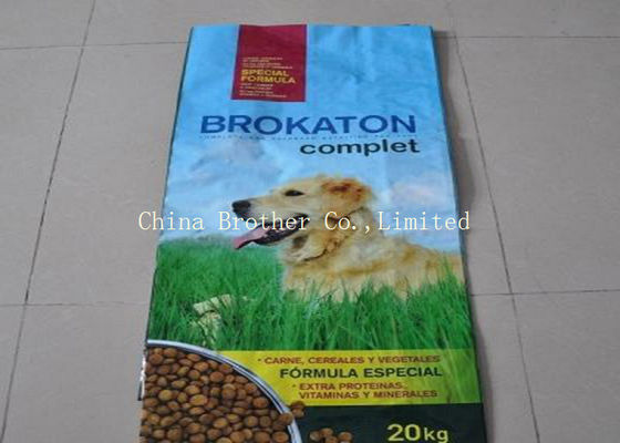 Moisture Proof Recyclable Bopp Printed Bags 20kg Load Cattle Feed Sack
