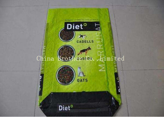 High Tensile Strength Animal Feed Sacks 25kg Load Bopp Lamination For Dog