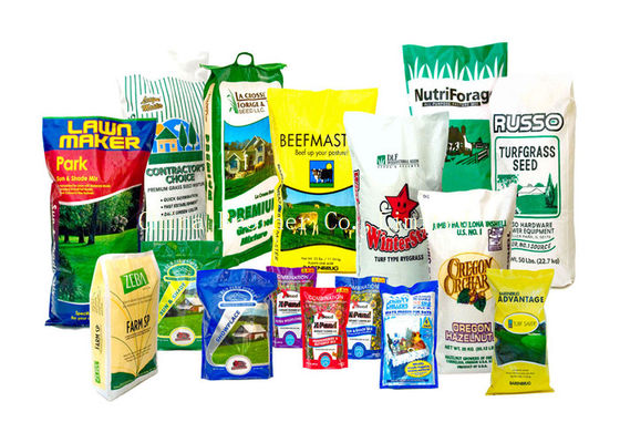 Moisture Proof Recyclable Bopp Printed Bags 20kg Load Cattle Feed Sack