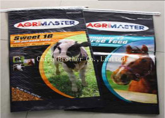 Durable Bopp Woven Polypropylene Feed Bags Food Grade 50kg For Animal Feed