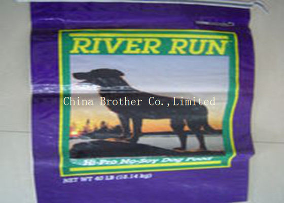 Food Grade Horse Poly Woven Feed Bags , Recycled Woven Polypropylene Bags