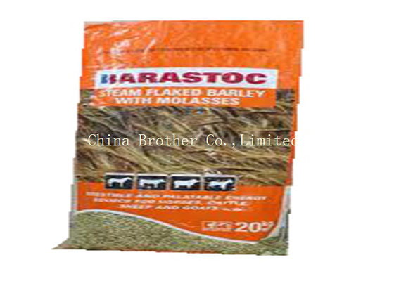 Recyclable Woven Polypropylene Feed Bags Waterproof Customized 25kg / 50kg