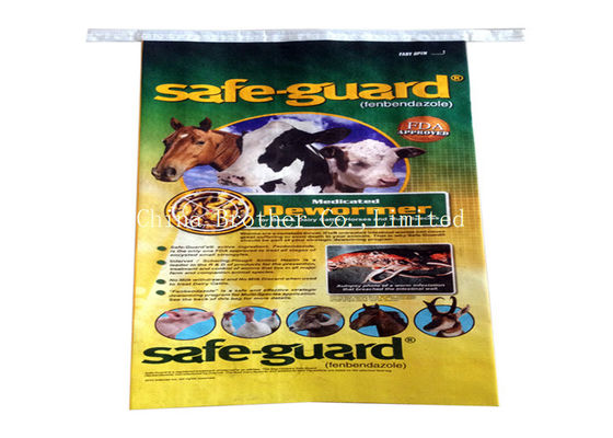 Recyclable Woven Polypropylene Feed Bags Waterproof Customized 25kg / 50kg